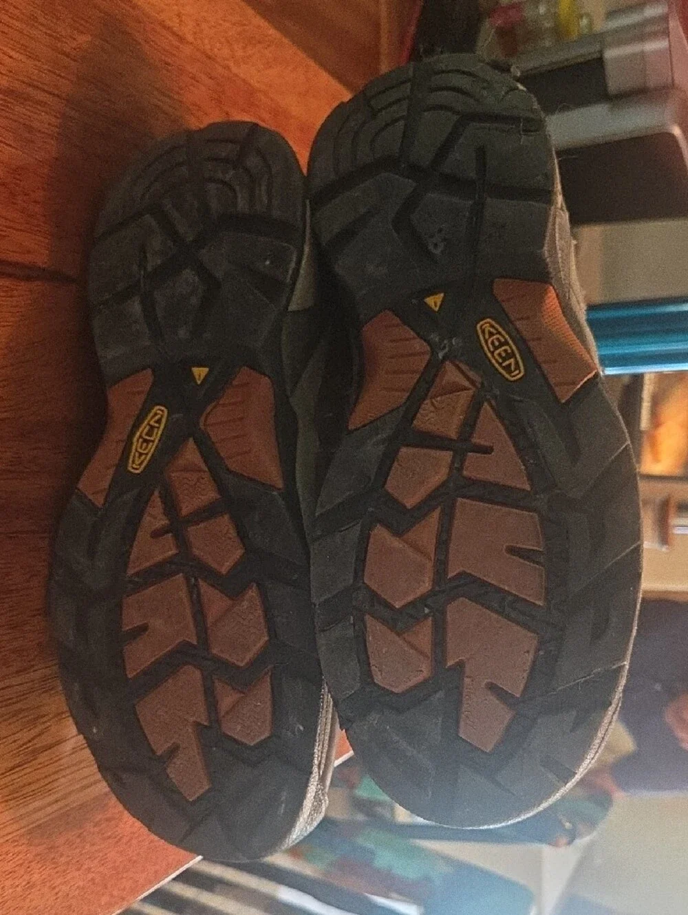 Keen Brown and Orange Men's Waterproof Hiking Boots
